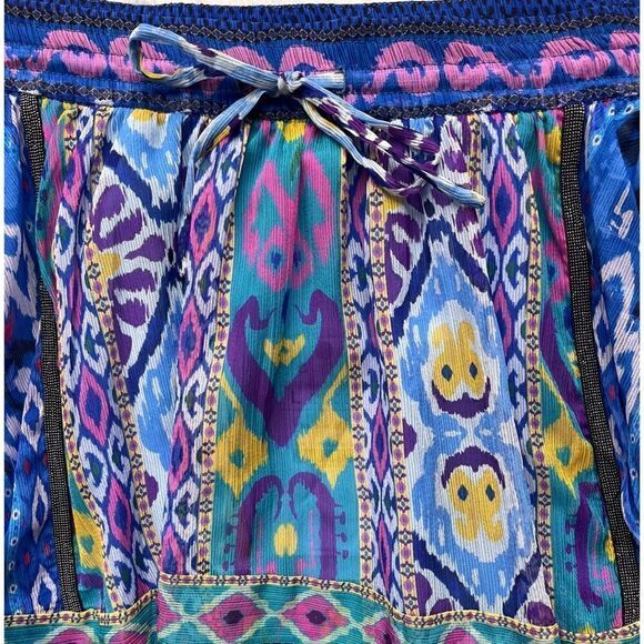 NWT Zara High Waisted Aztec Tribal Printed Asymmetric Hem Pull On Mini Skirt - Picture 14 of 16